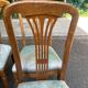 4 Louis XVI dining chairs in solid wood and fabric from the 1970s.