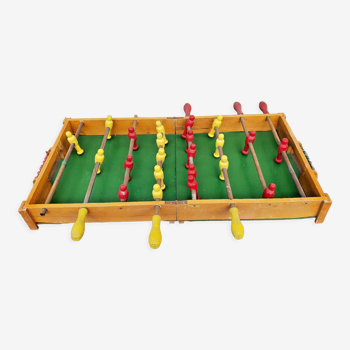 Old table football game foldable wooden player vintage 50s