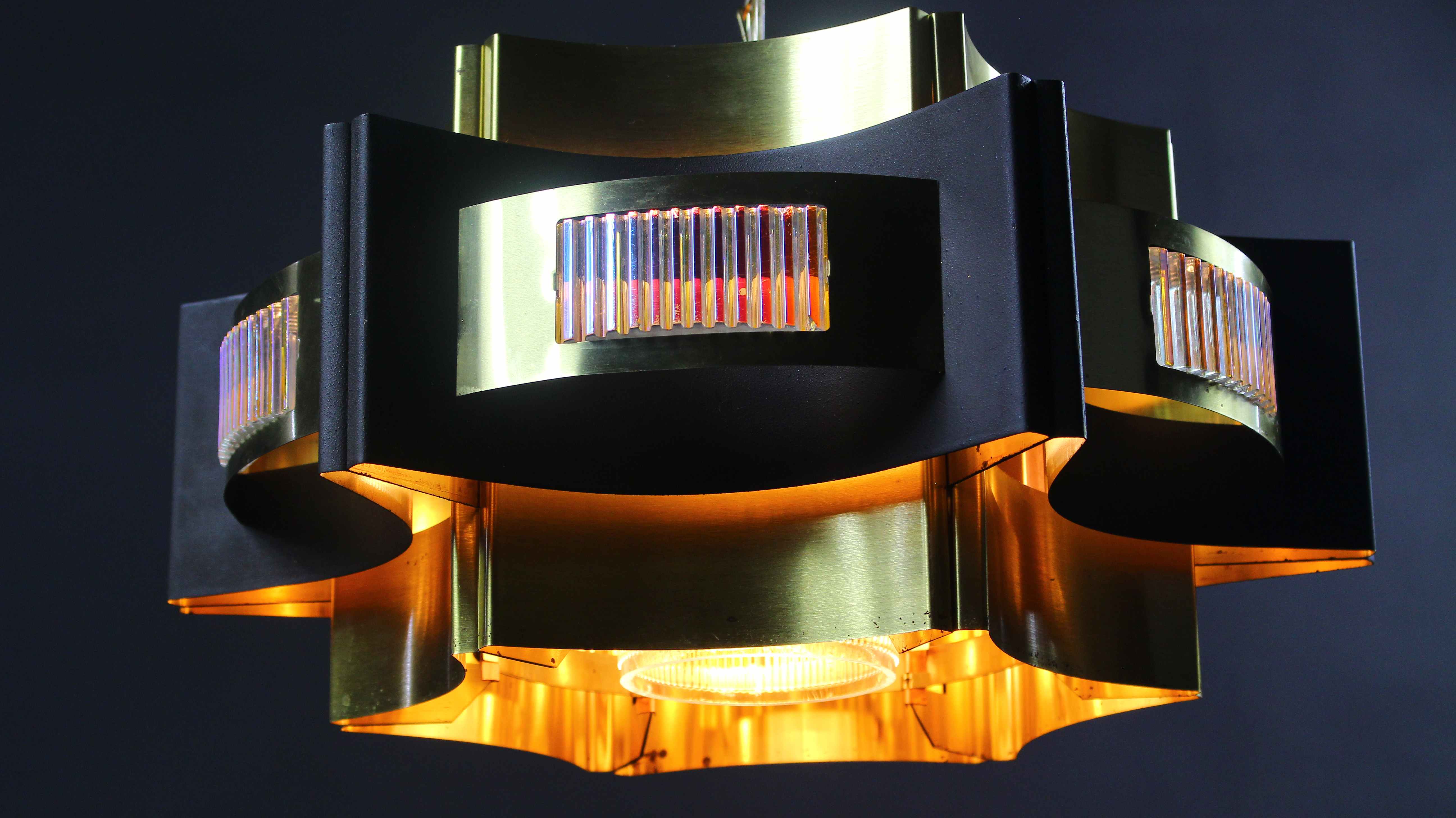 Danish pendant lamp of Werner Schou  1970s