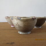 3 ceramic bowls signed Buchtal 70s