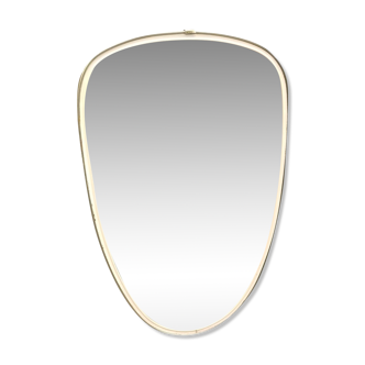 Miroir métal doré 70' vintage