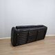 Busnelli Piumotto 1970s Black Leather 3-Seater Sofa