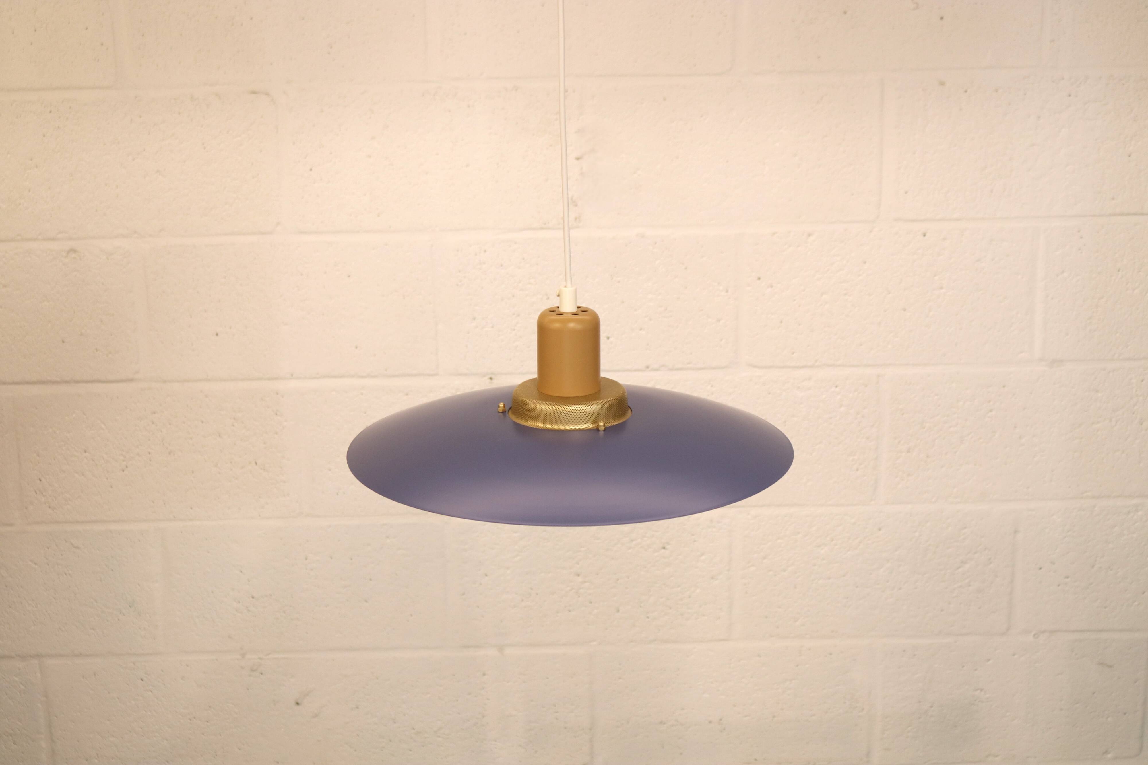 Vintage Danish Modern Design Lamp: Restored, Colourful Lighting
