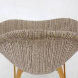 1970s Pair of Shell Beech Chairs, Czechoslovakia