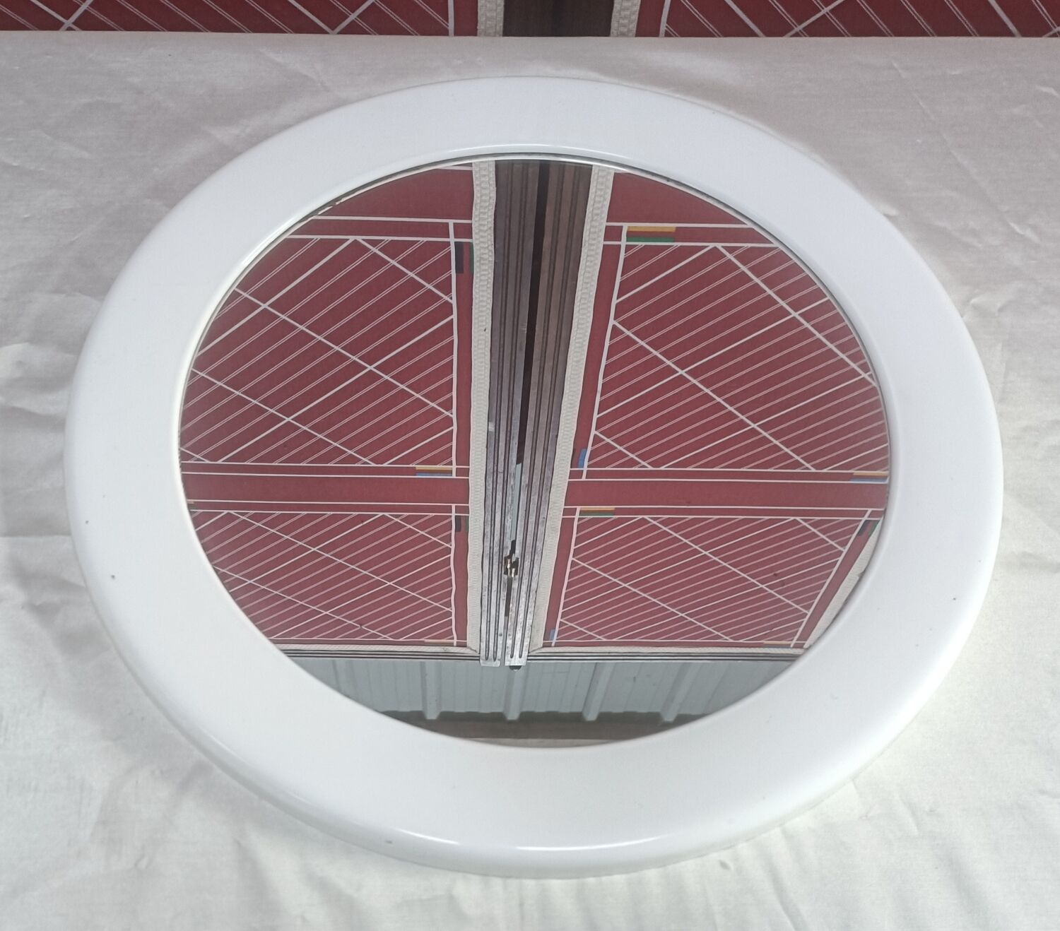 Syla round plastic mirror 70s