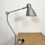 Lampe grise d’atelier industriel, années 1960