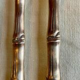 16 Bamboo nickel bronze dessert cutlery
