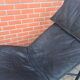 Leather lounge chair  by wrong Björklund  1980 s