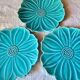 6 assiettes barbotine vintage Vallauris