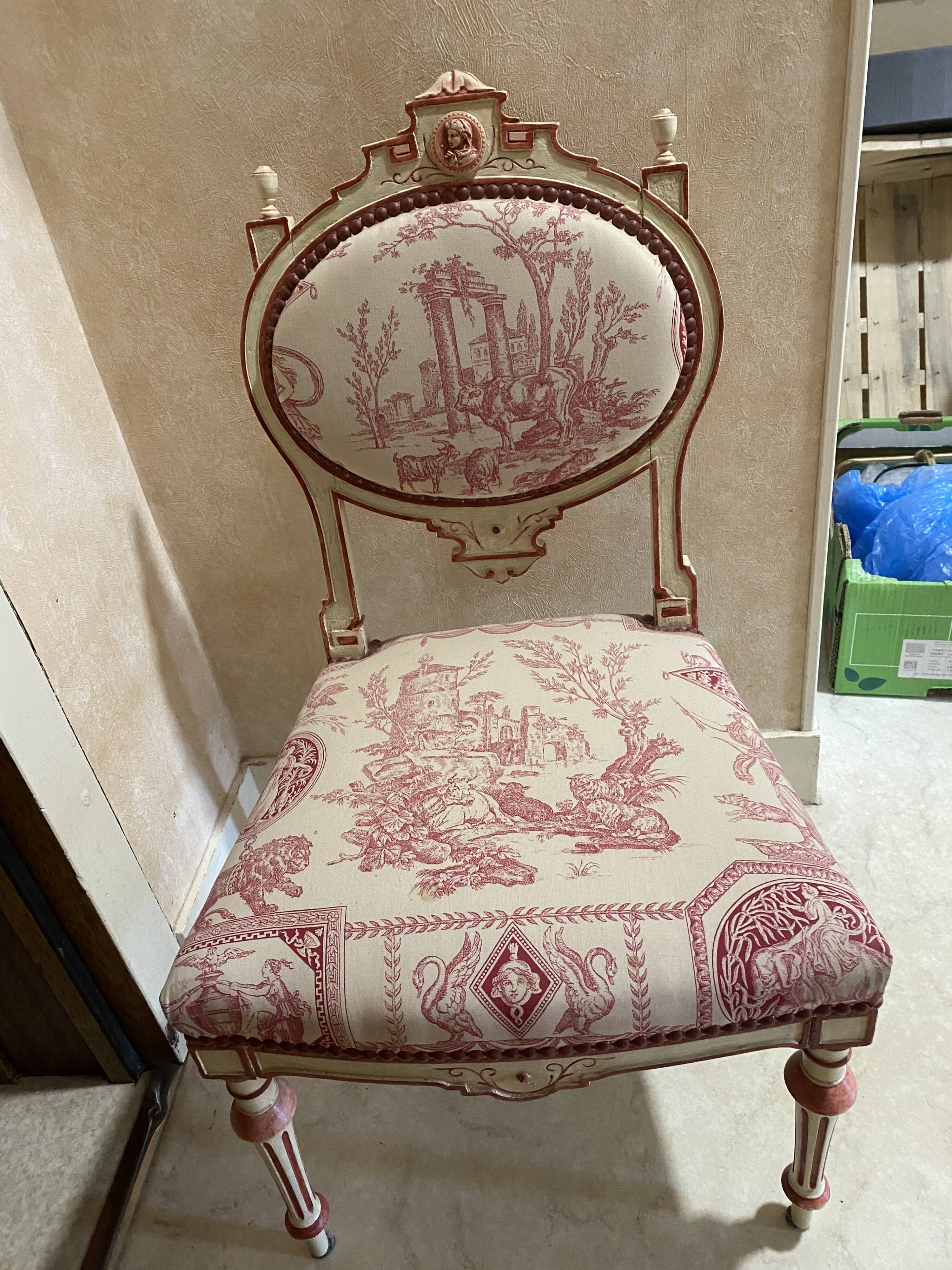 Small tufted chair