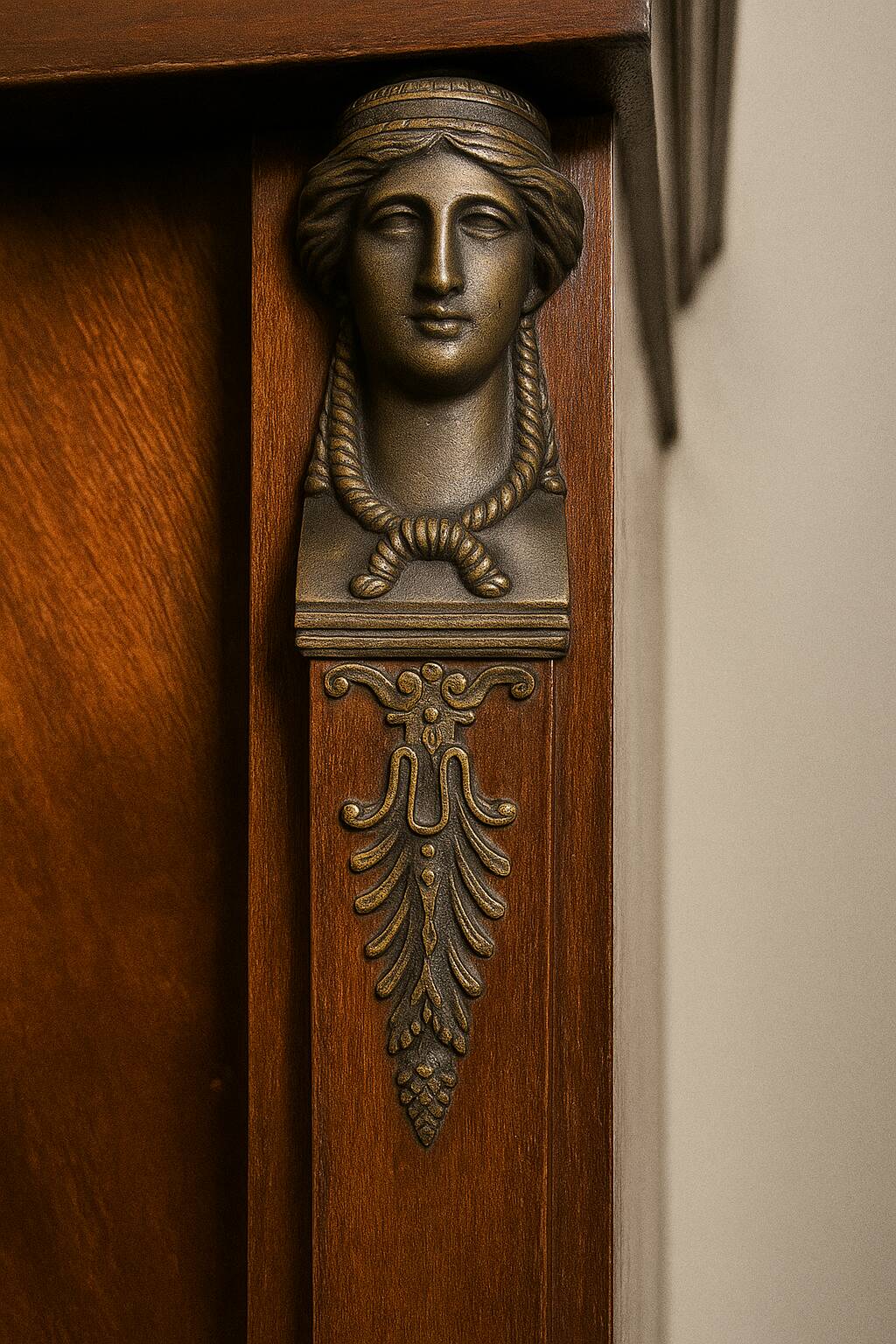 Empire style wardrobe with eagle decor