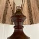 Lampe à poser abat-jour laine vintage