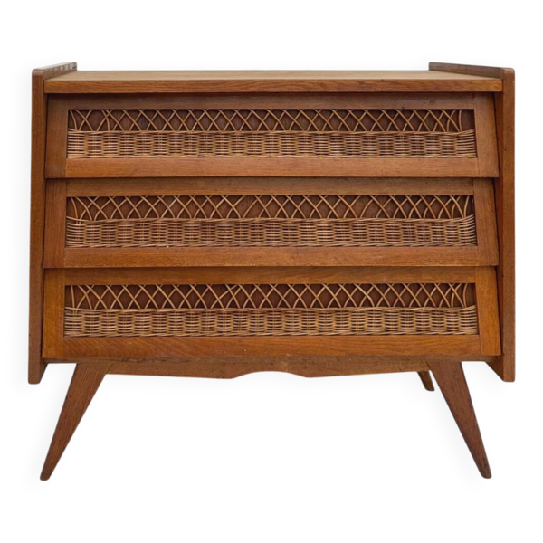 Commode en rotin et bois — Beyit