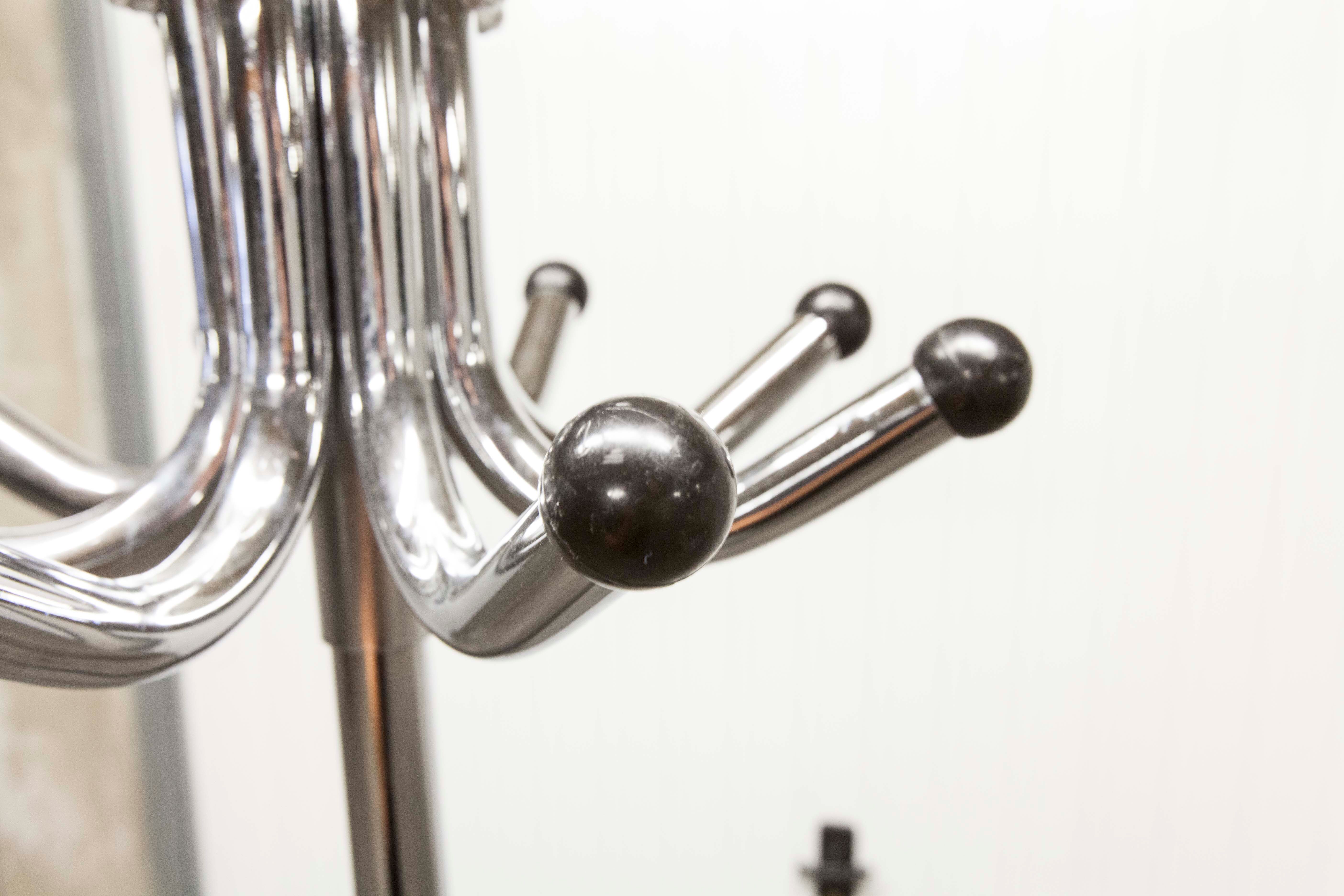 Manail holder parrot metal chrome industrial 1960