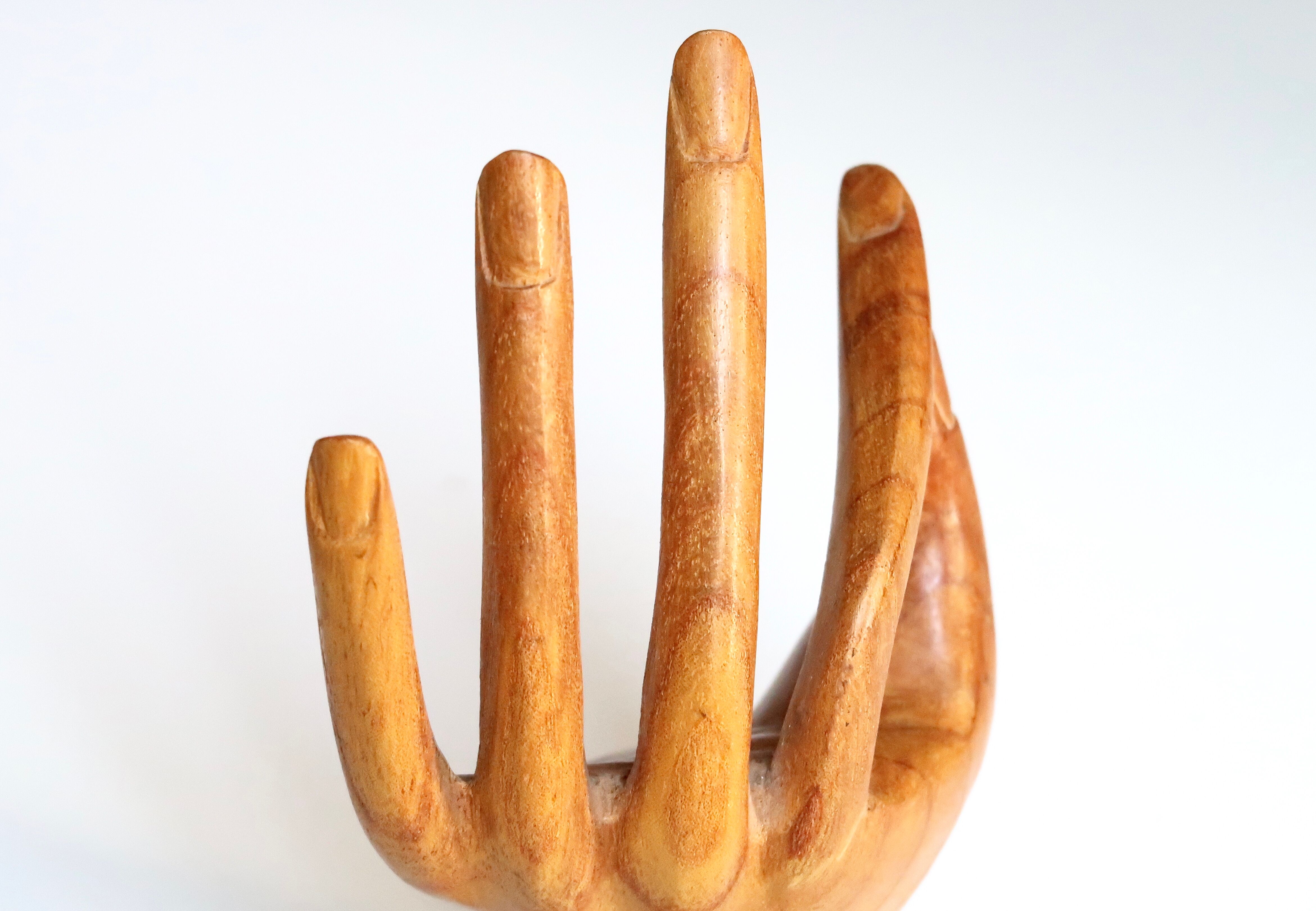 Wooden fig hand, 70s