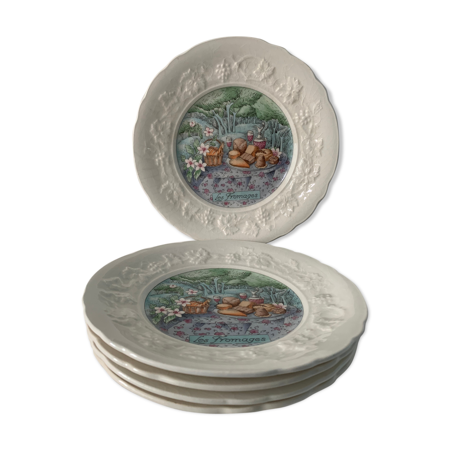 5 Gien Cheese Plates Marie-Pierre Boitard Flavours