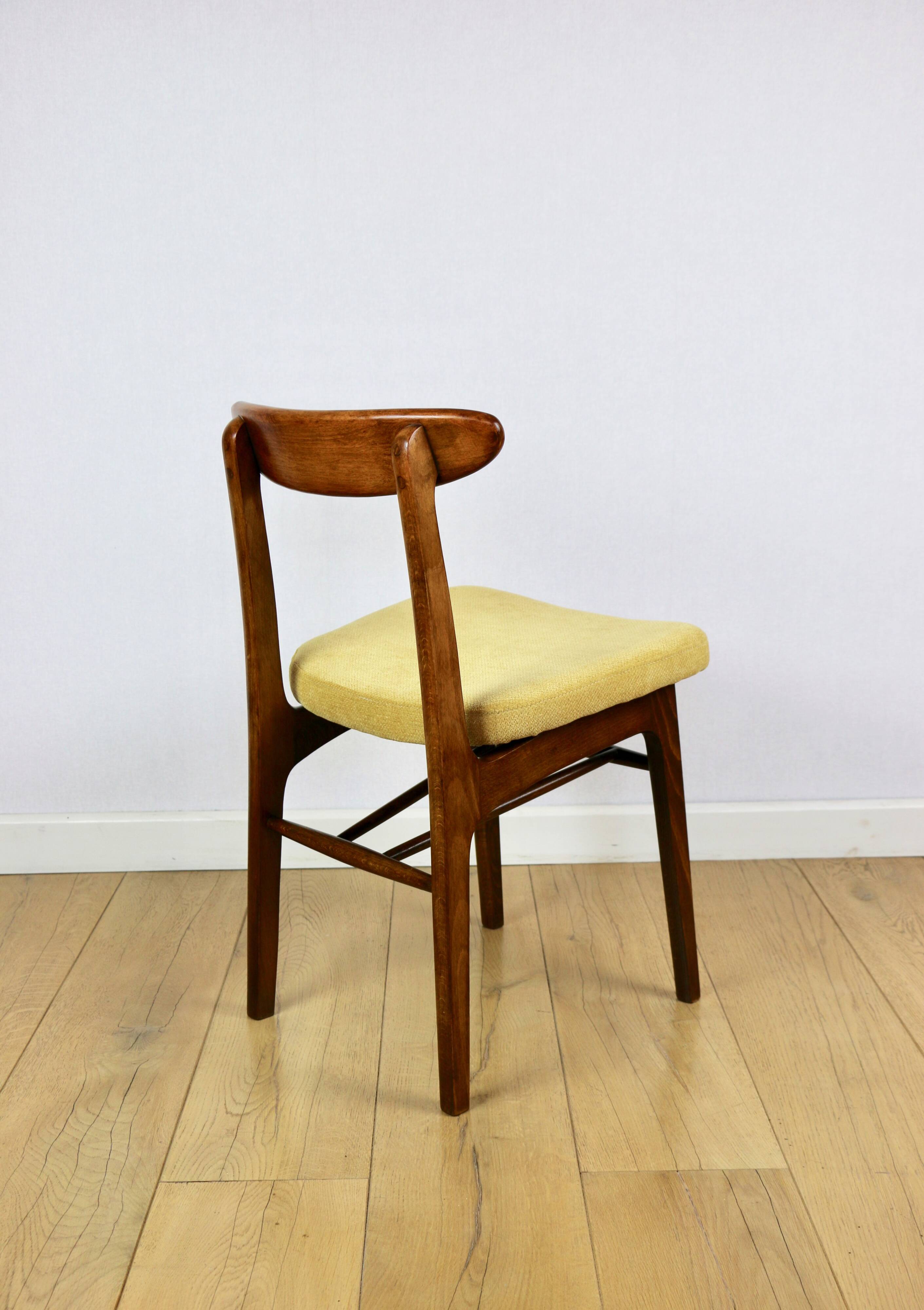 Vintage Hałas chairs yellow vintage - set of 2