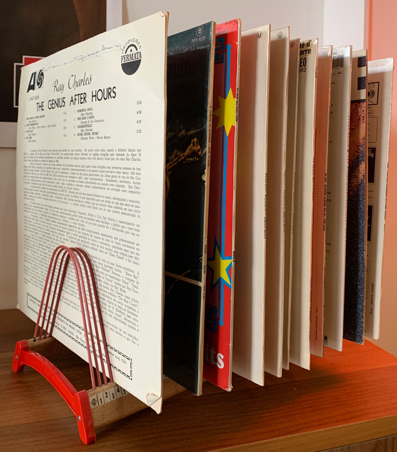 Vintage vinyl holder Plattofix, 60 ́s