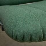 Chaise chromée vert menthe des années 1970
