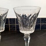 Cristal de Saint Louis, series of 2 white wine glasses Camargue model
