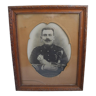 Old photograph soldier portrait, WWI soldier photo