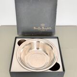 Large bowl, salad bowl, Bouillet Bourdelle cup in silver metal