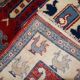 Vintage caucasian kazak handmade carpet 122cm x 185cm 1970s, 1c521
