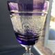 Josephinenhütte - red wine glasses (5) - Art Nouveau - Cut and engraved Crystal Roemer