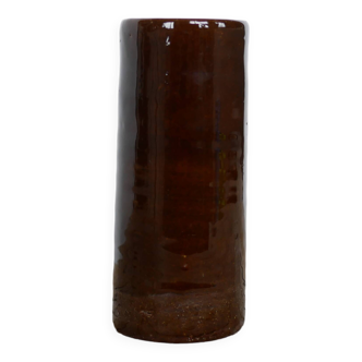 Vintage glazed stoneware vase