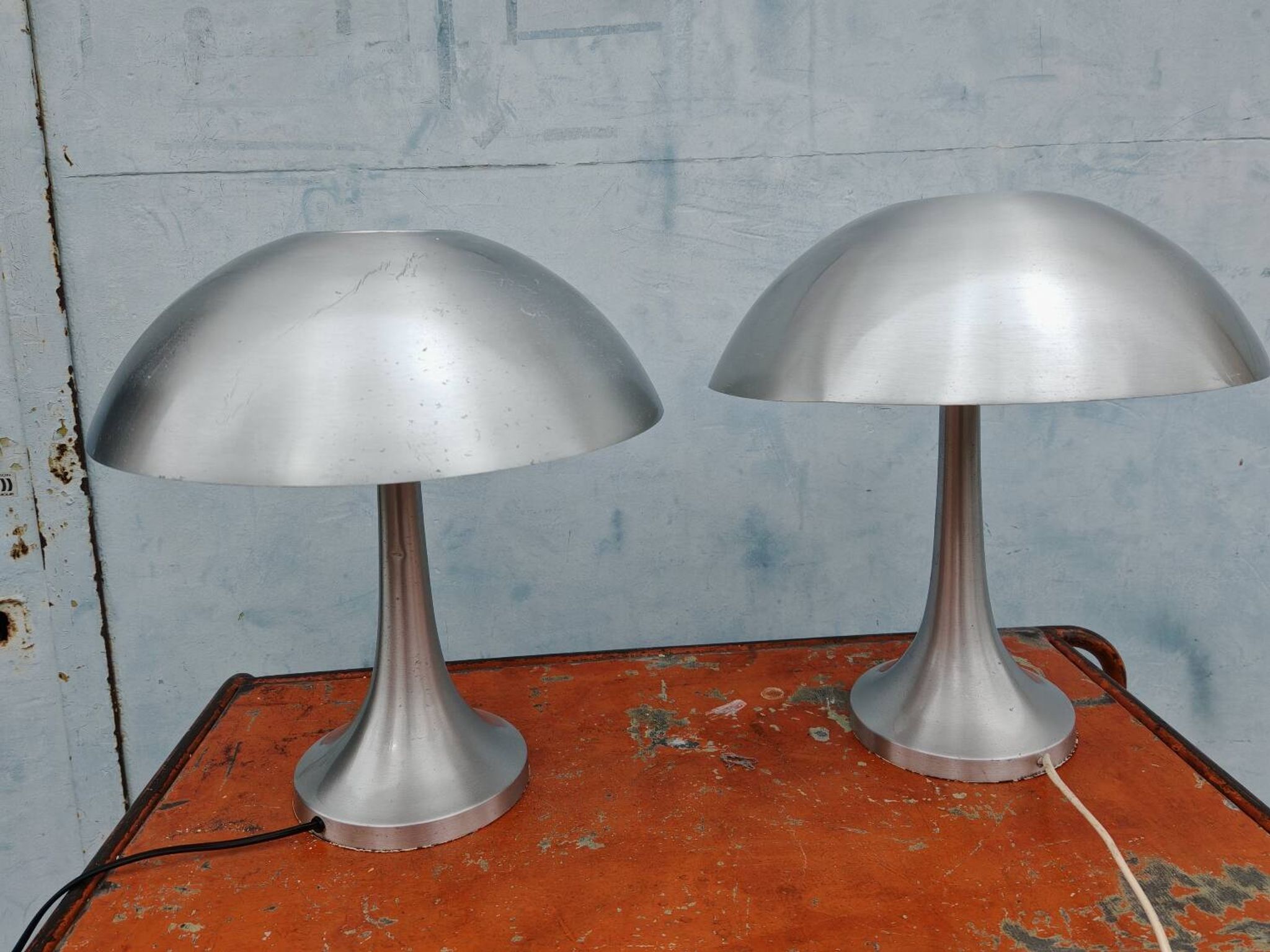 Paires de lampe champignon Philips alu 70'