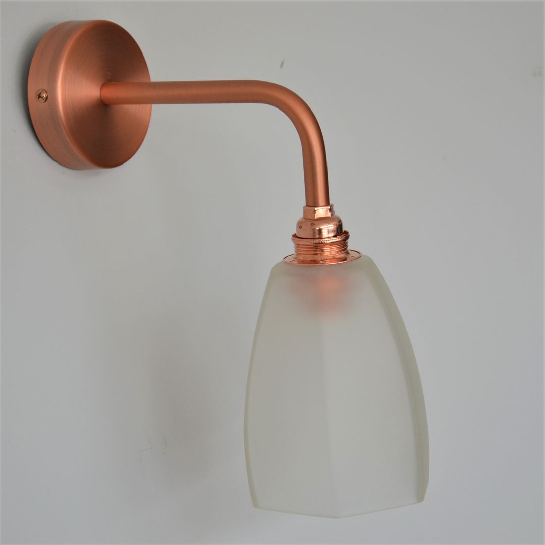 Hexagonal vintage wall lamp