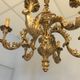 Louis XV Patine style chandelier with ancient Golden Patina Rockery Luster