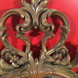 Ancient baroque mirror in gilded resin 83x53cm