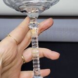 4 Libbey Rock Sharpe Crystal Champagne Coupes