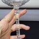 4 Libbey Rock Sharpe Crystal Champagne Coupes