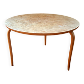 Table d'appoint « Annika » de Bruno Mathsson, en bouleau, style scandinave moderne, datée de 1974