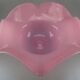 Cup on piedouche in pink opaline and translucent white period XX th