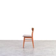 Mid-Century Danish Teak & Wool Dining Chairs from Farstrup, 1960s, Set of 4