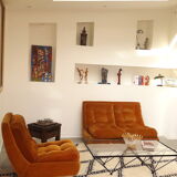 Armchair and bench Jacques Charpentier