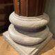 19th Century Italian Architectural Corinthian Wood Columns on Sandstone Plinths, Set of 2