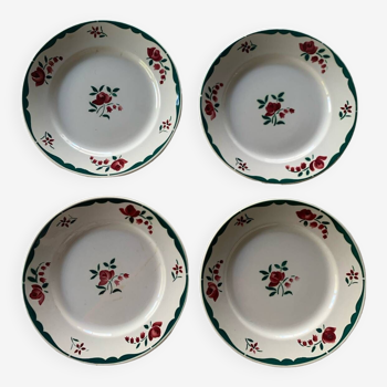 Badonviller earthenware dinner plates