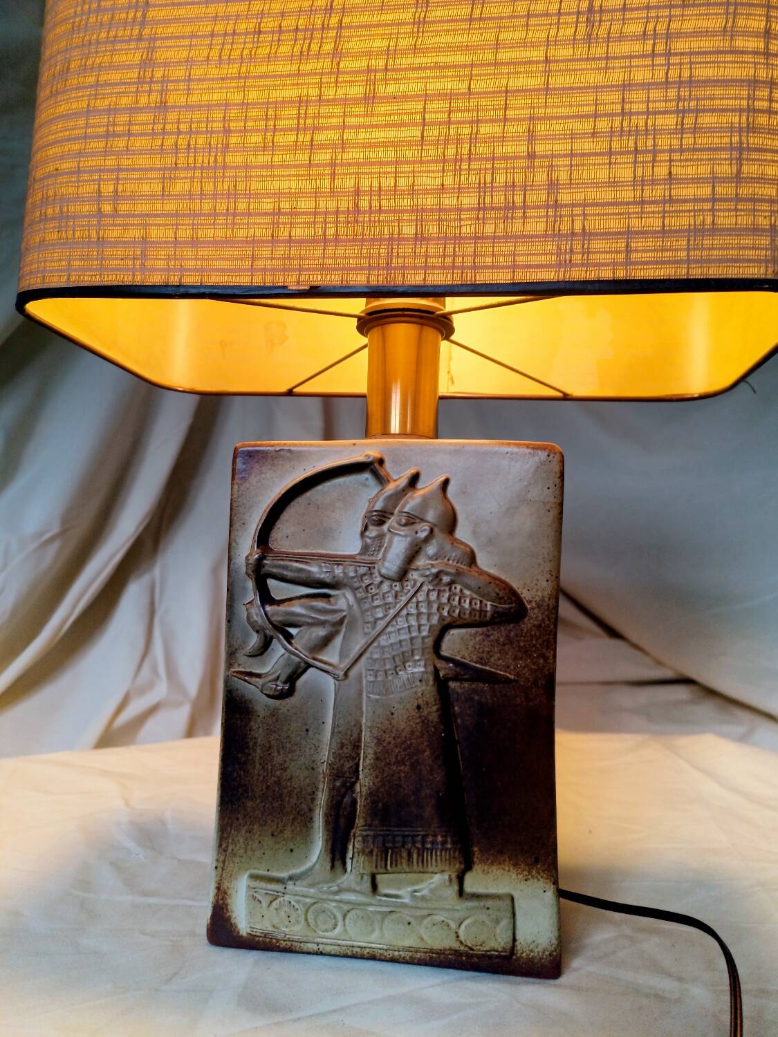 1980s ceramic archers lamp