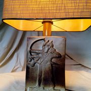 Lampe archers céramique 1980's