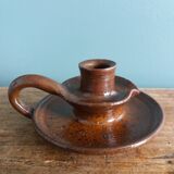 Cellar rat hand candle holder with pyrite terracotta