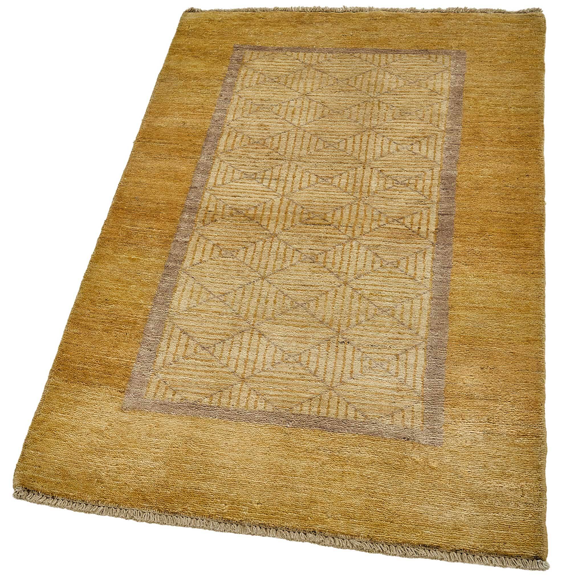 Tapis Oushak en laine noué à la main, 78 cm x 129 cm