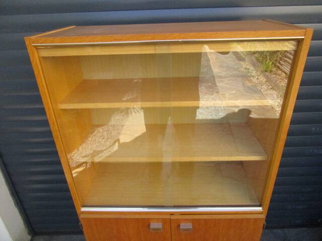 Vintage glass cabinet from the 60s