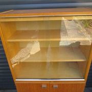 Vintage glass cabinet from the 60s