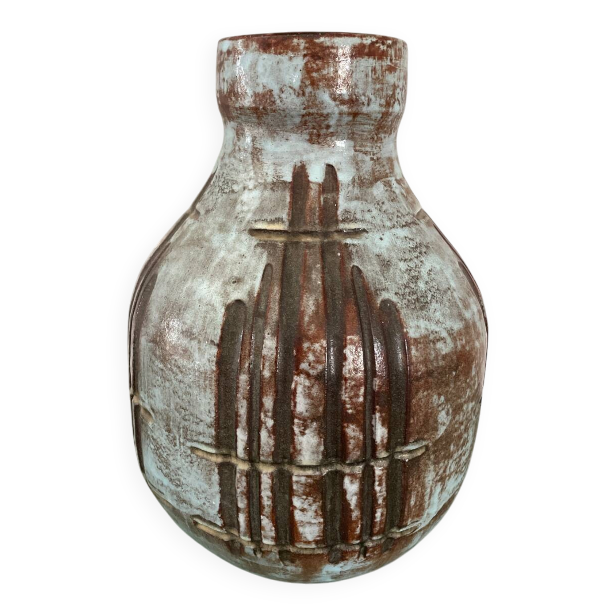 Vase imposant Kostanda Alexandre Vallauris 1960