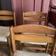 Solid elm sled chair