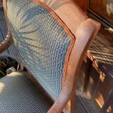 Antique Regency style armchair with complete restoration of the seat